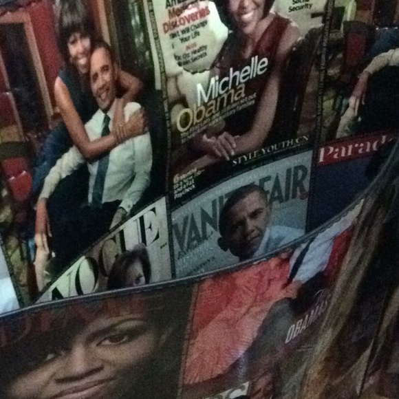 The Obamas Patent 3 piece Tote - Picture 3 of 4